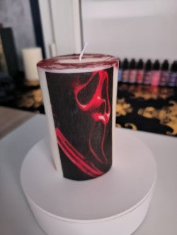 ~ Bougie artisanale Scream Spécial Halloween - effet sanglant 🔪🩸~