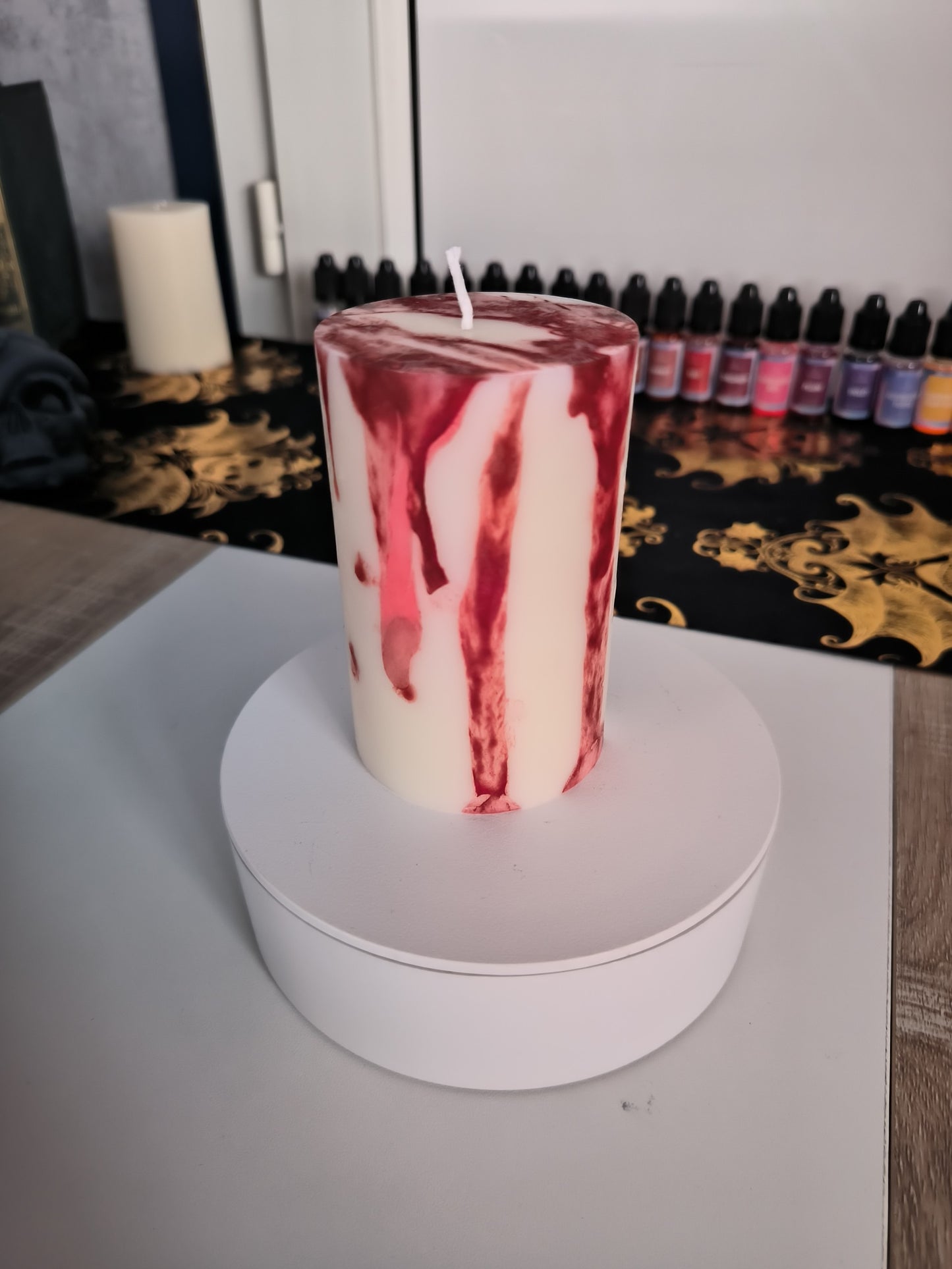 ~ Bougie artisanale Scream Spécial Halloween - effet sanglant 🔪🩸~