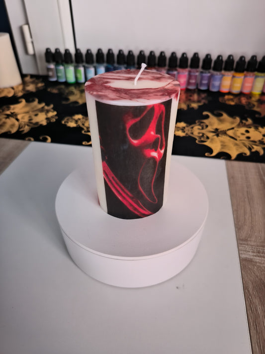~ Bougie artisanale Scream Spécial Halloween - effet sanglant 🔪🩸~